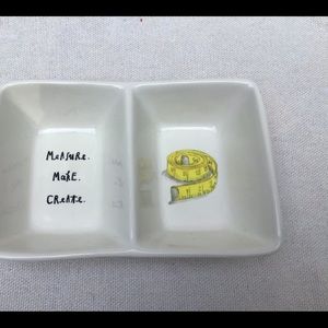 Rae Dunn Measure Make Create Divided Trinket Dish